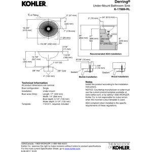 Kohler Derring®, Artist Editions Oval Undermount Bathroom Sink