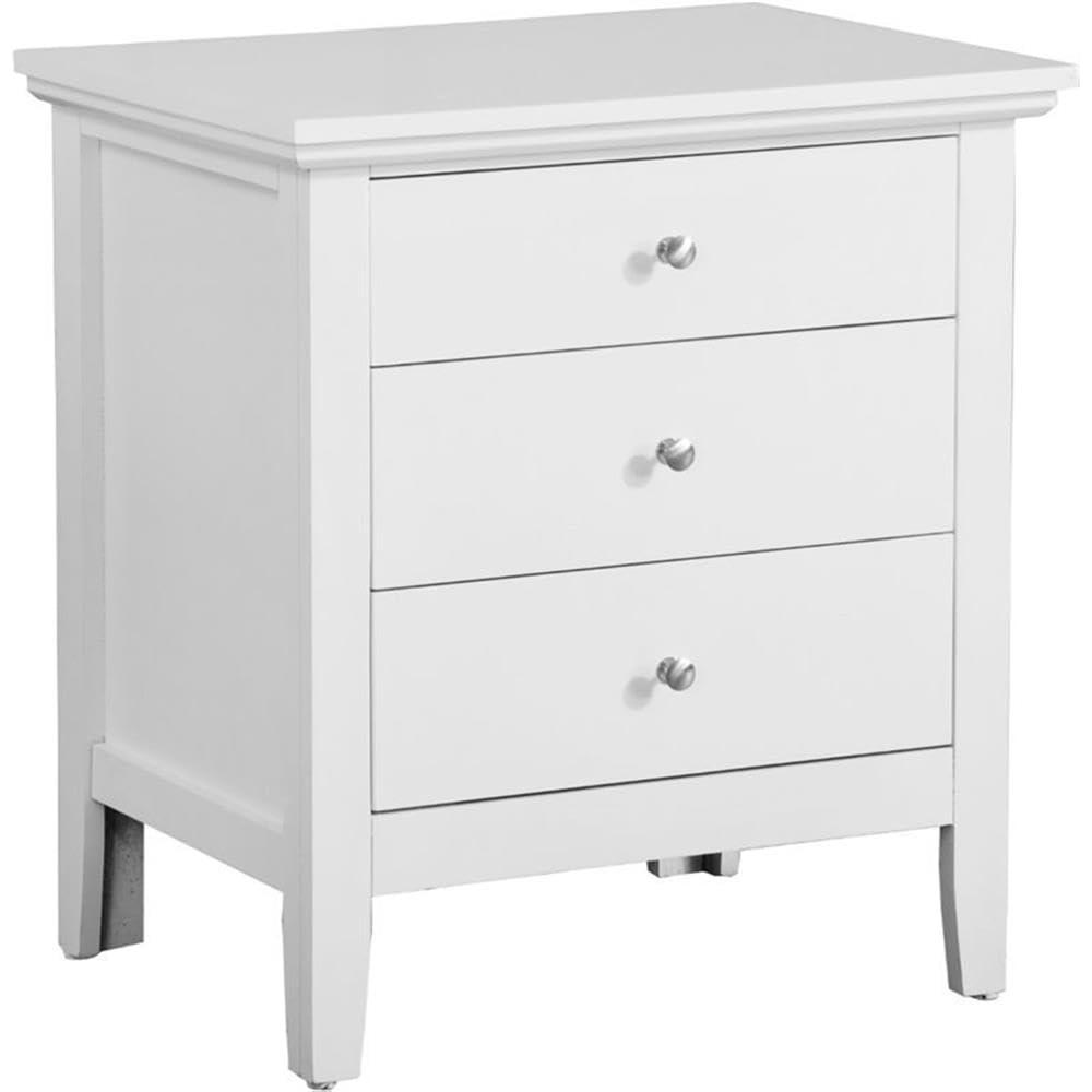 Hammond 3 - Drawer Nightstand Bed Side Table Wood Nightstand Small Bedside Table And Dresser