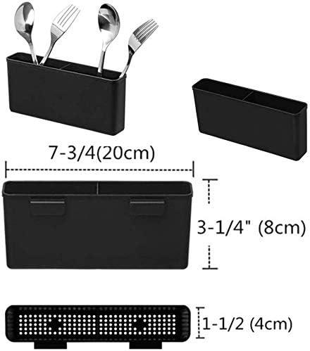 SANNO Expandable Dish Drying Rack Over The Sink Dish Drainer in Sink or On Counter with Utensil Silverware Storage Holder