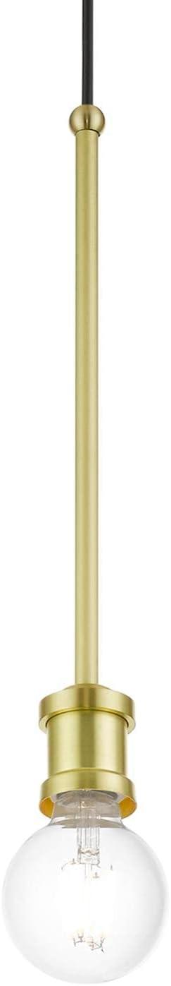Livex Lighting Lansdale 1 - Light Pendant in  Satin Brass