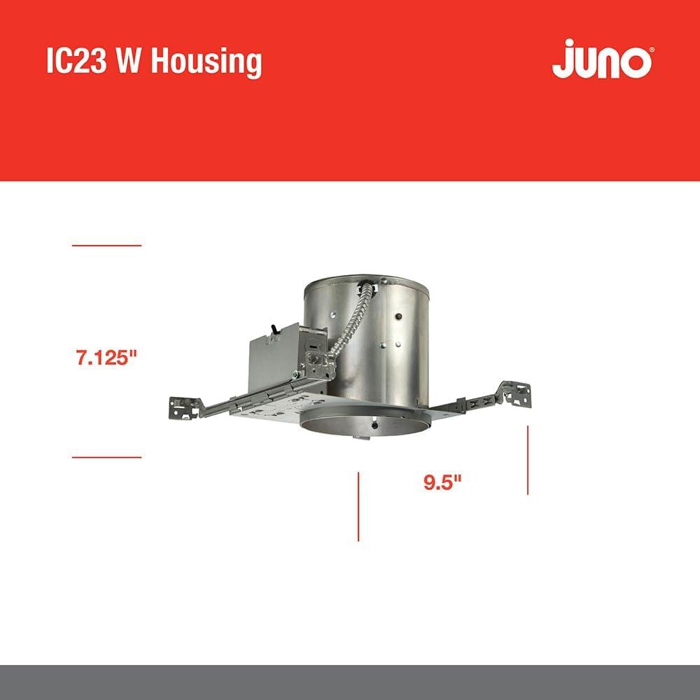 Air-Tight 6'' IC Rated Recessed Lighting Housing for New Construction