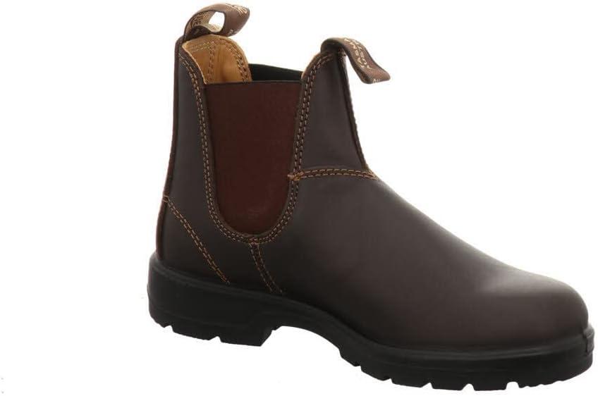 Blundstone 550 Unisex Chelsea Boots, Premium Water Resistant Leather with a Cushioned Midsole and Elastic Side For Men and Women, Walnut Brown 10 AU