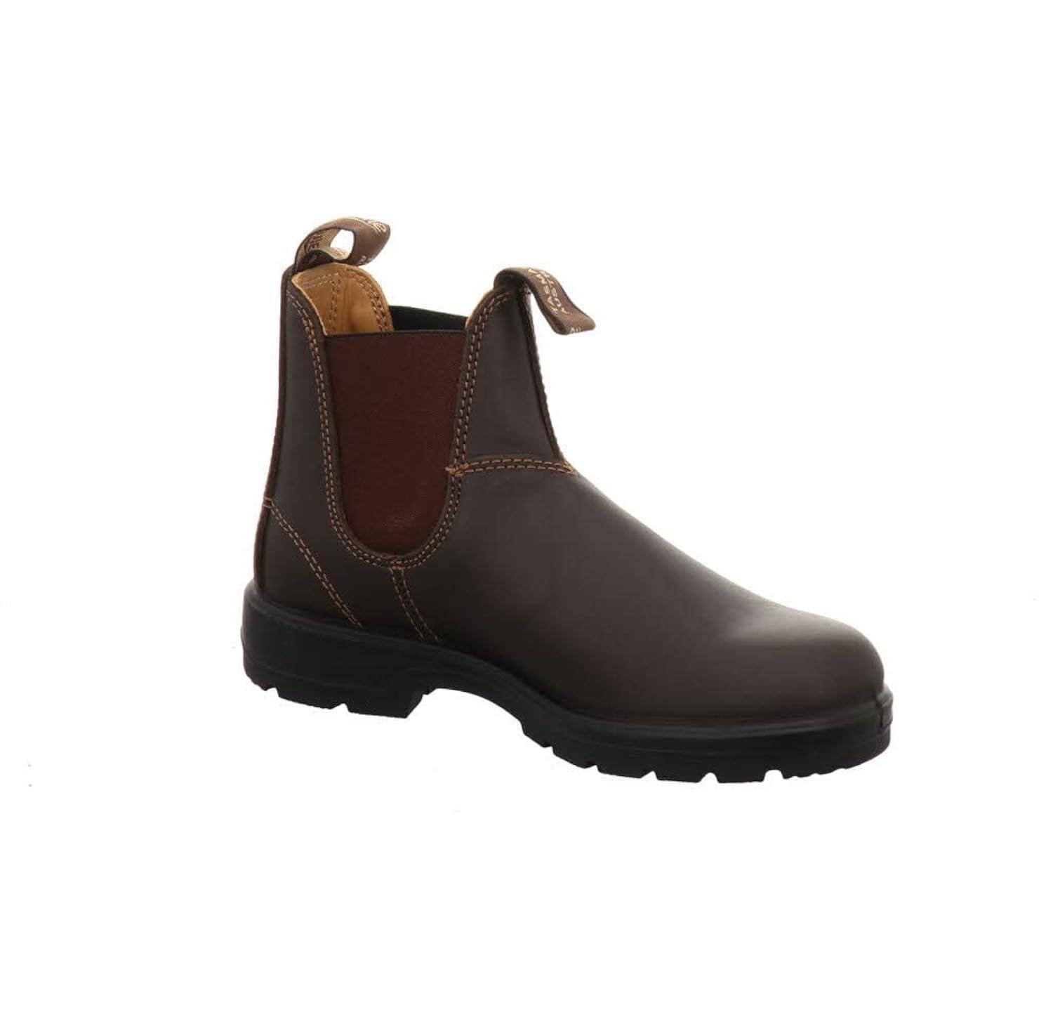 Blundstone 550 Unisex Chelsea Boots, Premium Water Resistant Leather with a Cushioned Midsole and Elastic Side For Men and Women, Walnut Brown 10 AU