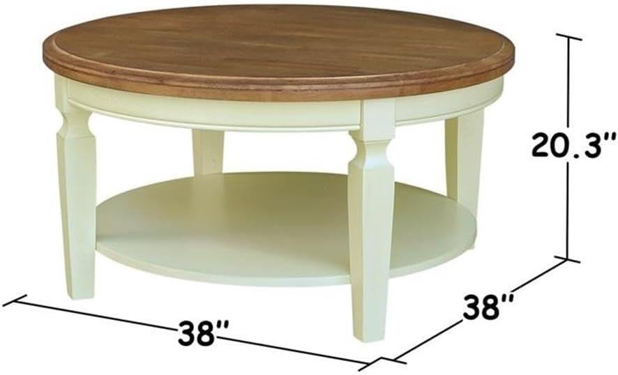 International Concepts Vista Solid Wood Round Coffee Table