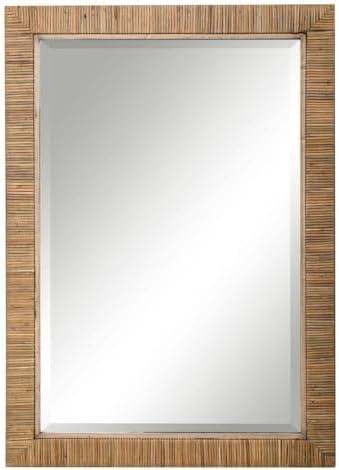 Uttermost Cape Natural Rattan 28 3/4" x 41" Wall Mirror