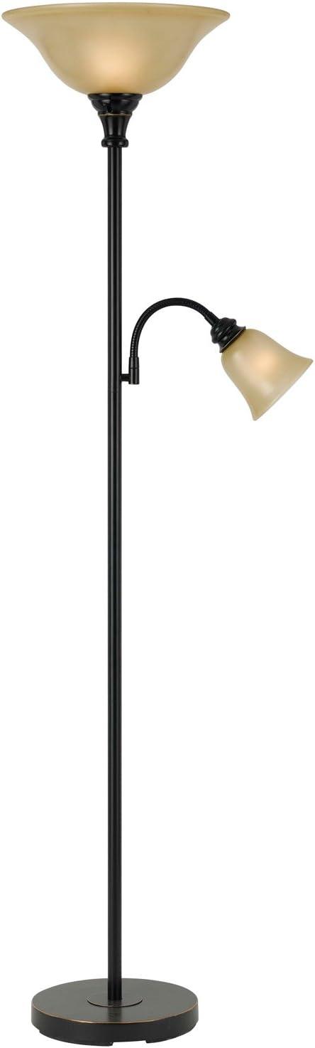 Cooper Collection Dark Bronze 71" Transitional Torchiere Floor Lamp