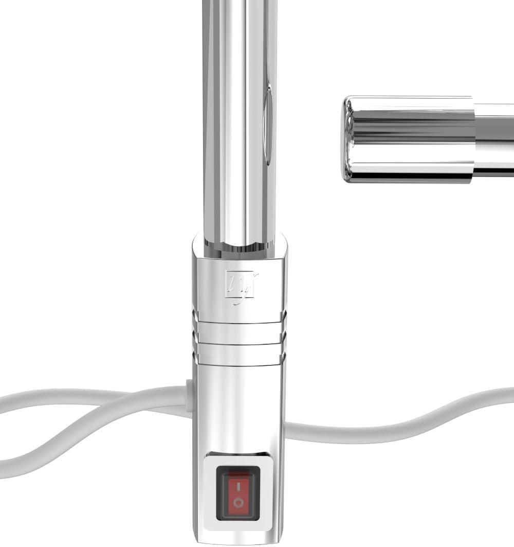WarmlyYours TW-E4PCP Elements Towel Warmer, Polished Chrome, Plug-in, 4 Bars