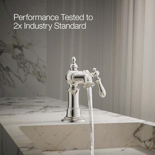 Artifacts® Single Hole Bathroom Faucet with Drain Assembly