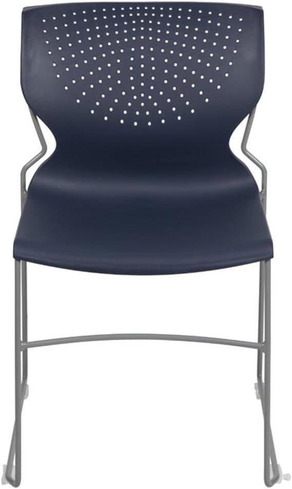 Everleigh 661 lb. Capacity Full Back Stack Chair with Powder Coated Frame