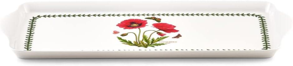 Botanic Garden Melamine Sandwich Tray with Poppy Design