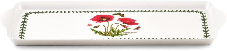 Pimpernel Botanic Garden Melamine Sandwich Tray (Poppy) - 15.1" x 6.5"