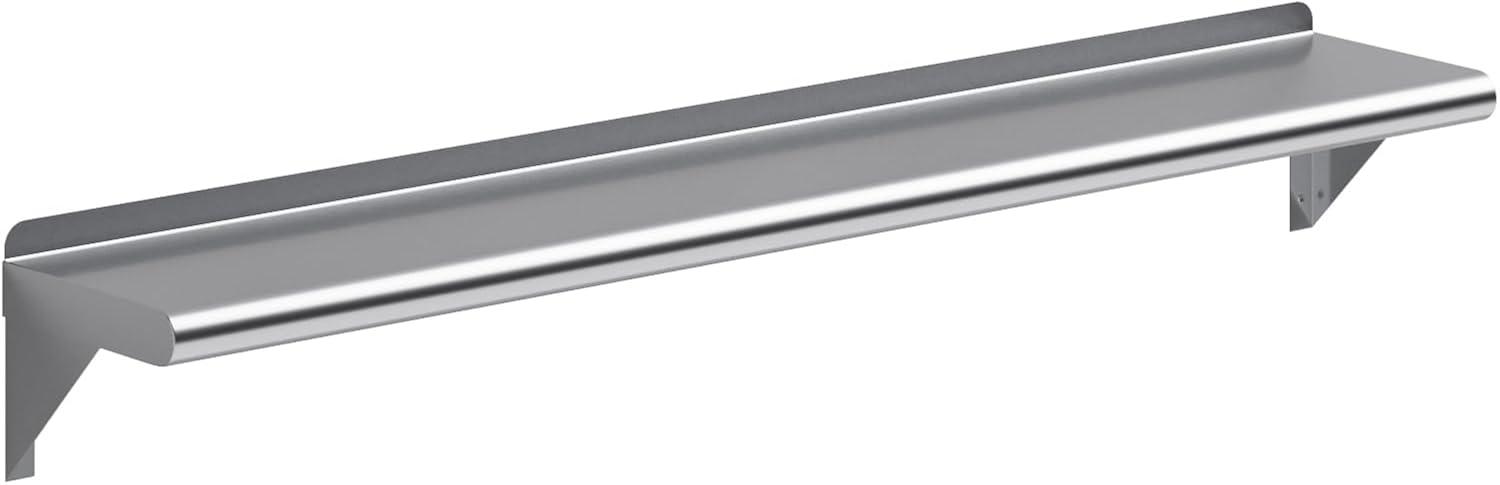 48" Stainless Steel Wall Shelf with Brackets