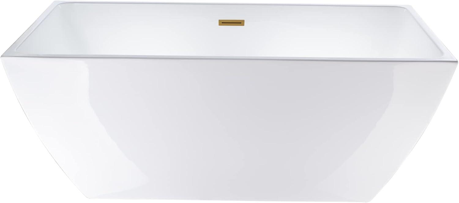 Lydia 59" x 30" Freestanding Soaking Bathtub