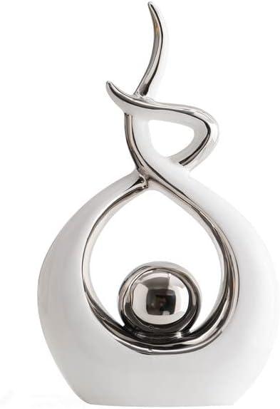 Home Decor Modern Abstract Art Ceramic Statue Table Decorations for Dining Room Living Room Office Centerpiece