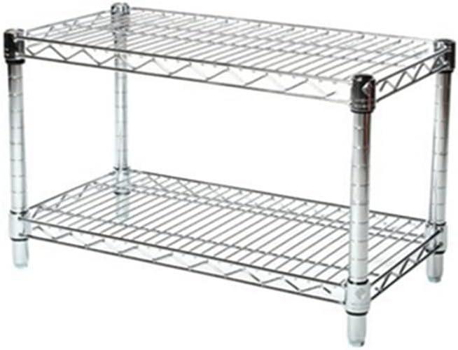 Shelving.com Chrome Wire Shelving with 2 Tier Shelves -