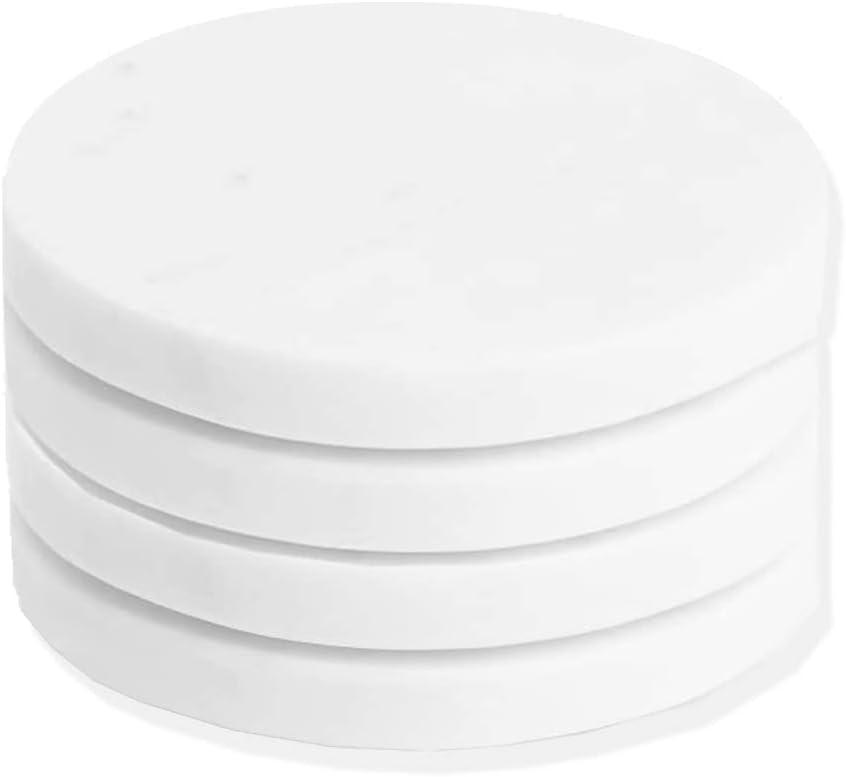 Mercer41 Raniyha Marble Round Coaster 4-Pack
