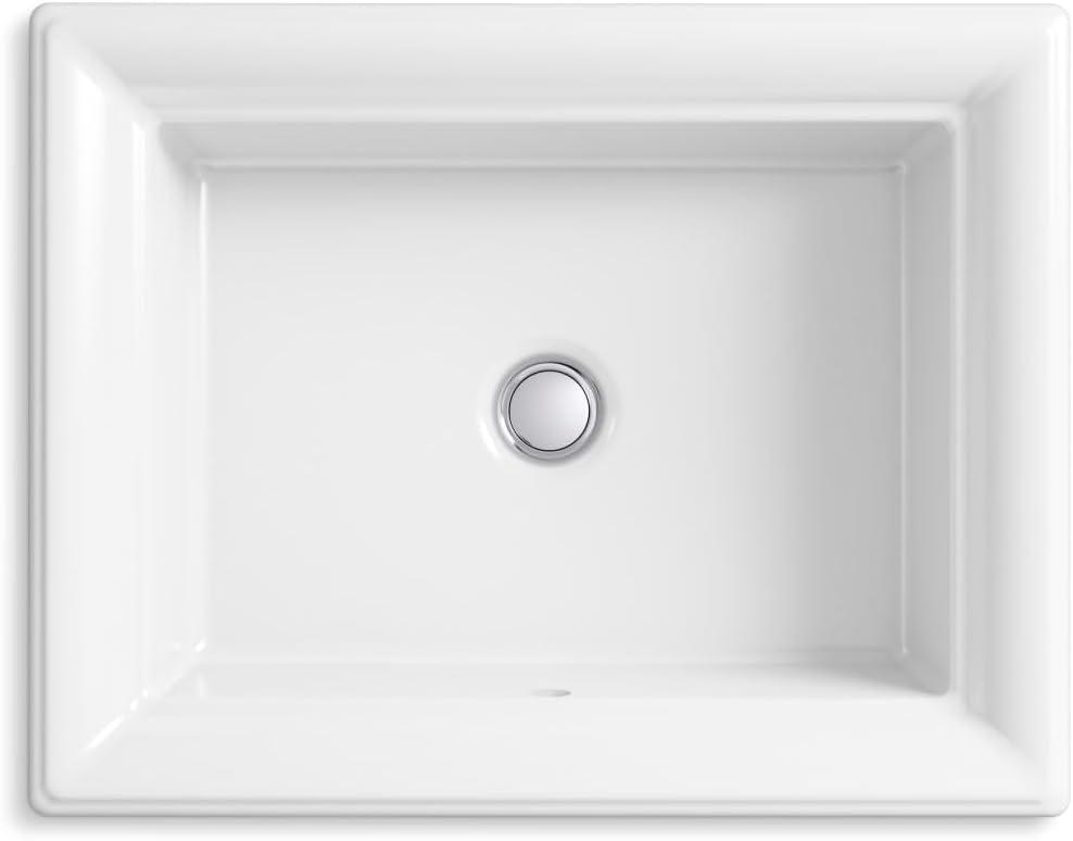 Artifacts 21 In. Rectangular Drop-In Bathroom Sink