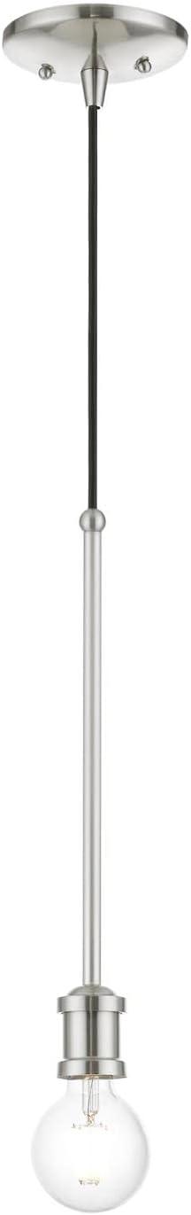 Livex Lighting Lansdale 1 - Light Pendant in Brushed Nickel