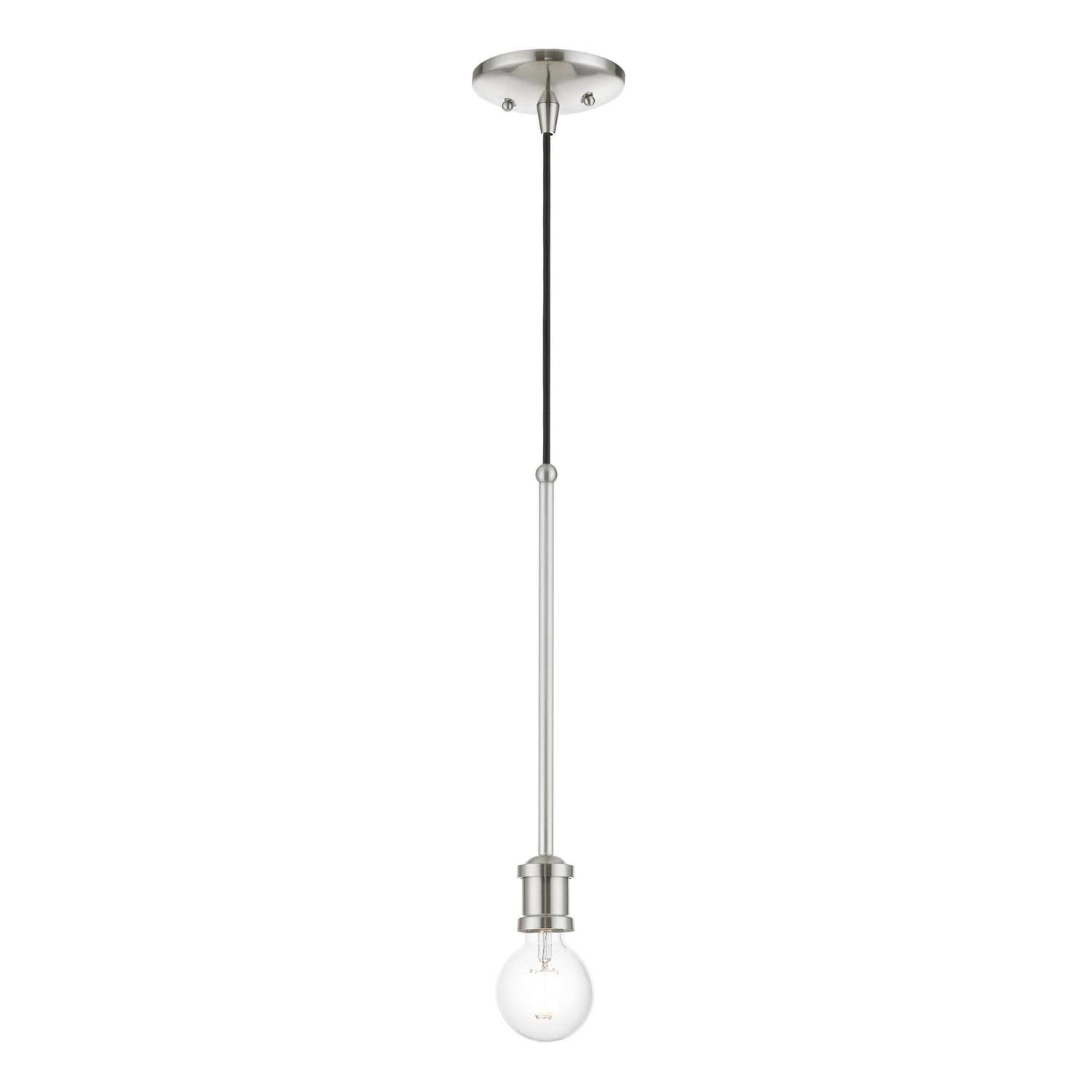 Livex Lighting Lansdale 1 - Light Pendant in Brushed Nickel