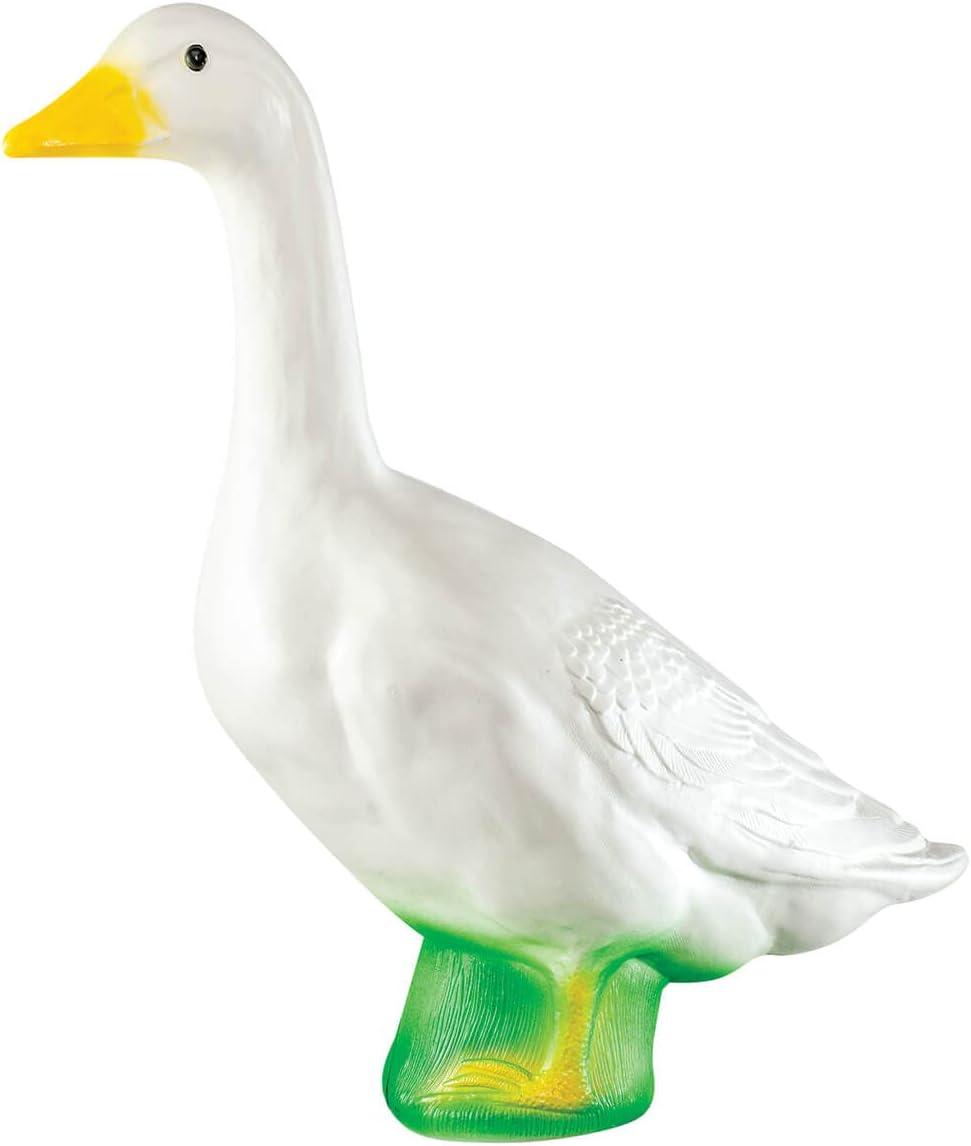 Large White Plastic Goose Garden Decor, 23” High