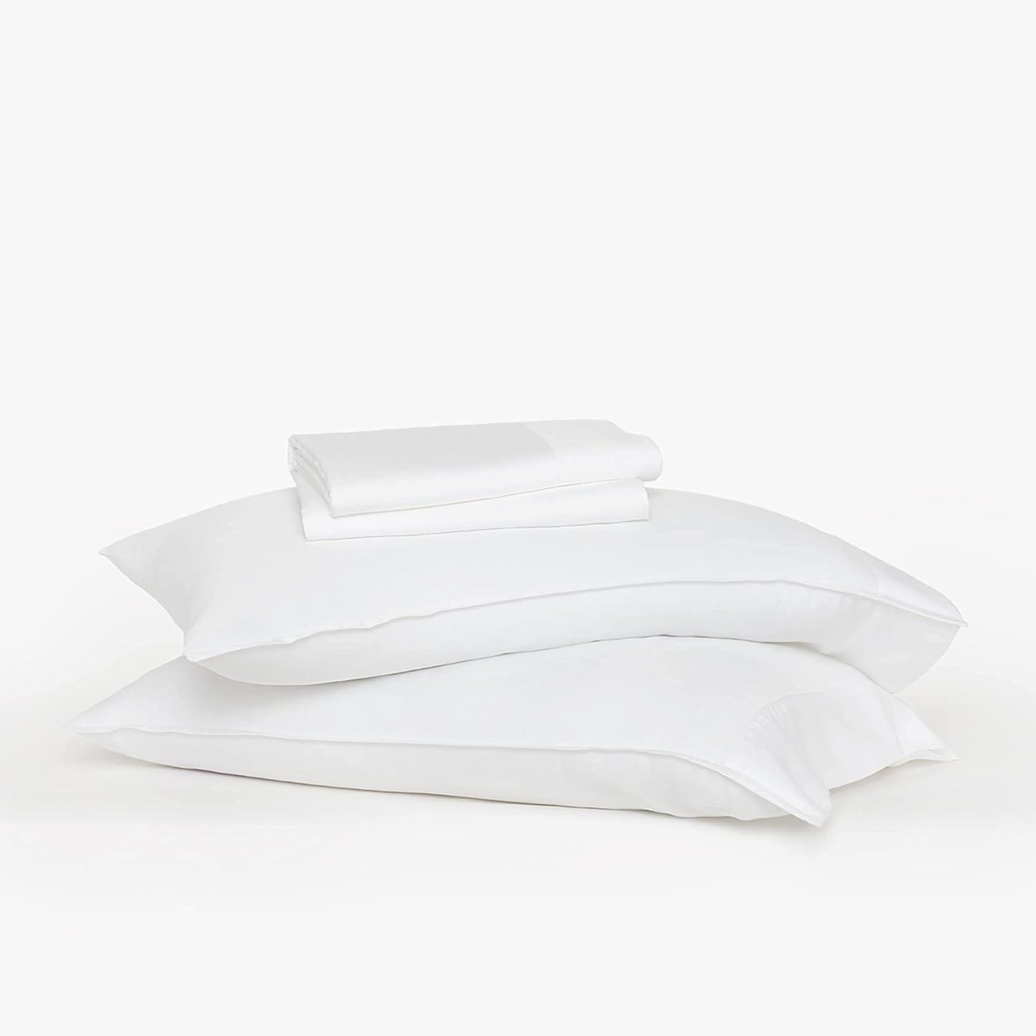 buffy-zero Eucalyptus Sheet Set Queen White