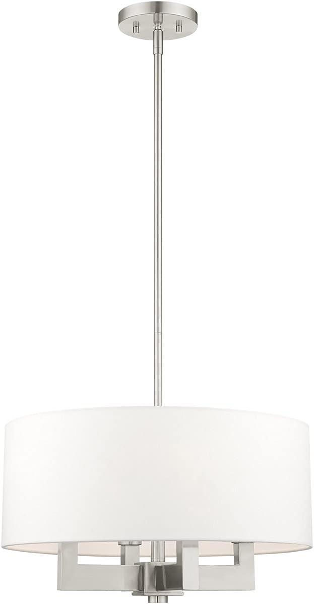 Livex Lighting Cresthaven 4 - Light Chandelier in  Brushed Nickel