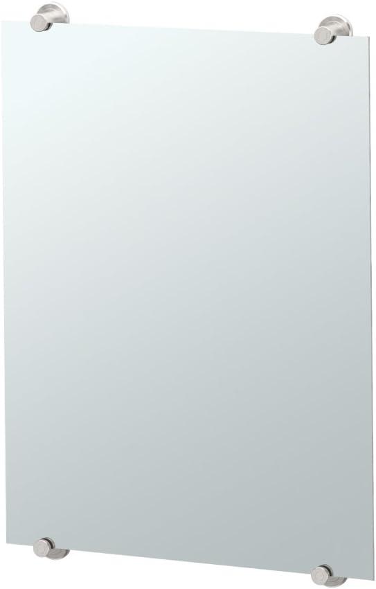 Latitude 30" Satin Nickel Frameless Rectangular Vanity Mirror