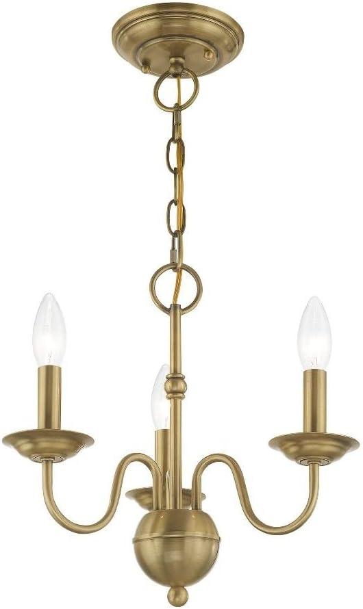 Livex Lighting Windsor 3 - Light Chandelier in  Antique White