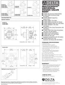 Universal Brass Tub/Shower Rough-In Valve with PEX Crimp