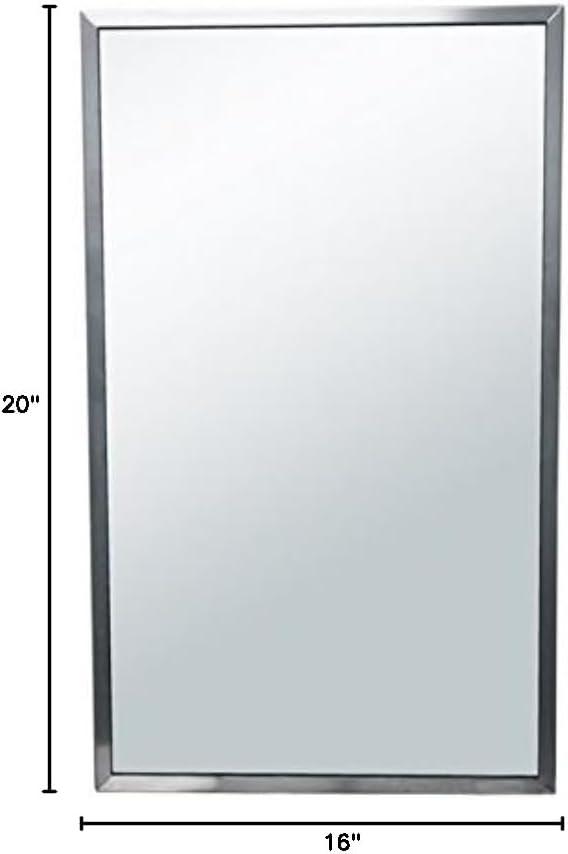 Brey-Krause Metal Flat Wall Mirror