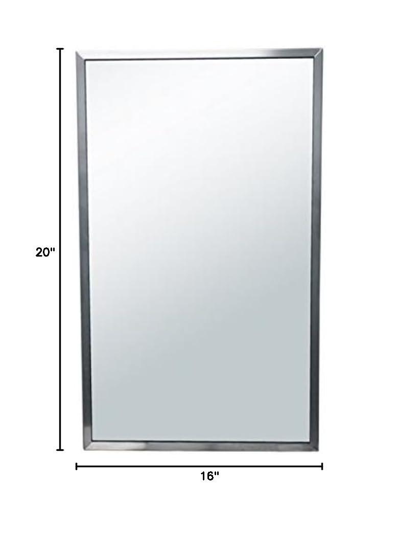 Brey-Krause Metal Flat Wall Mirror