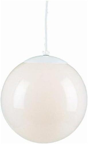 Volume Lighting 1-Light Globe Pendant with White Opal Glass
