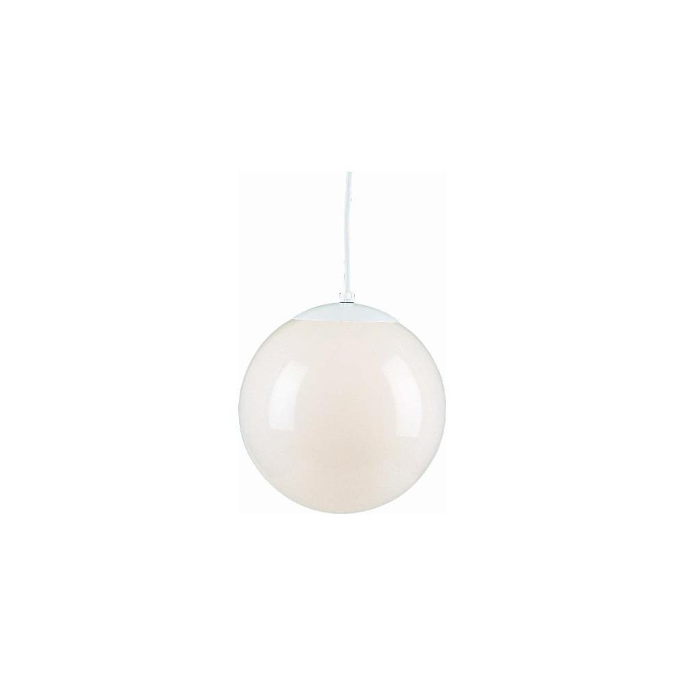 Volume Lighting 1-Light Globe Pendant with White Opal Glass