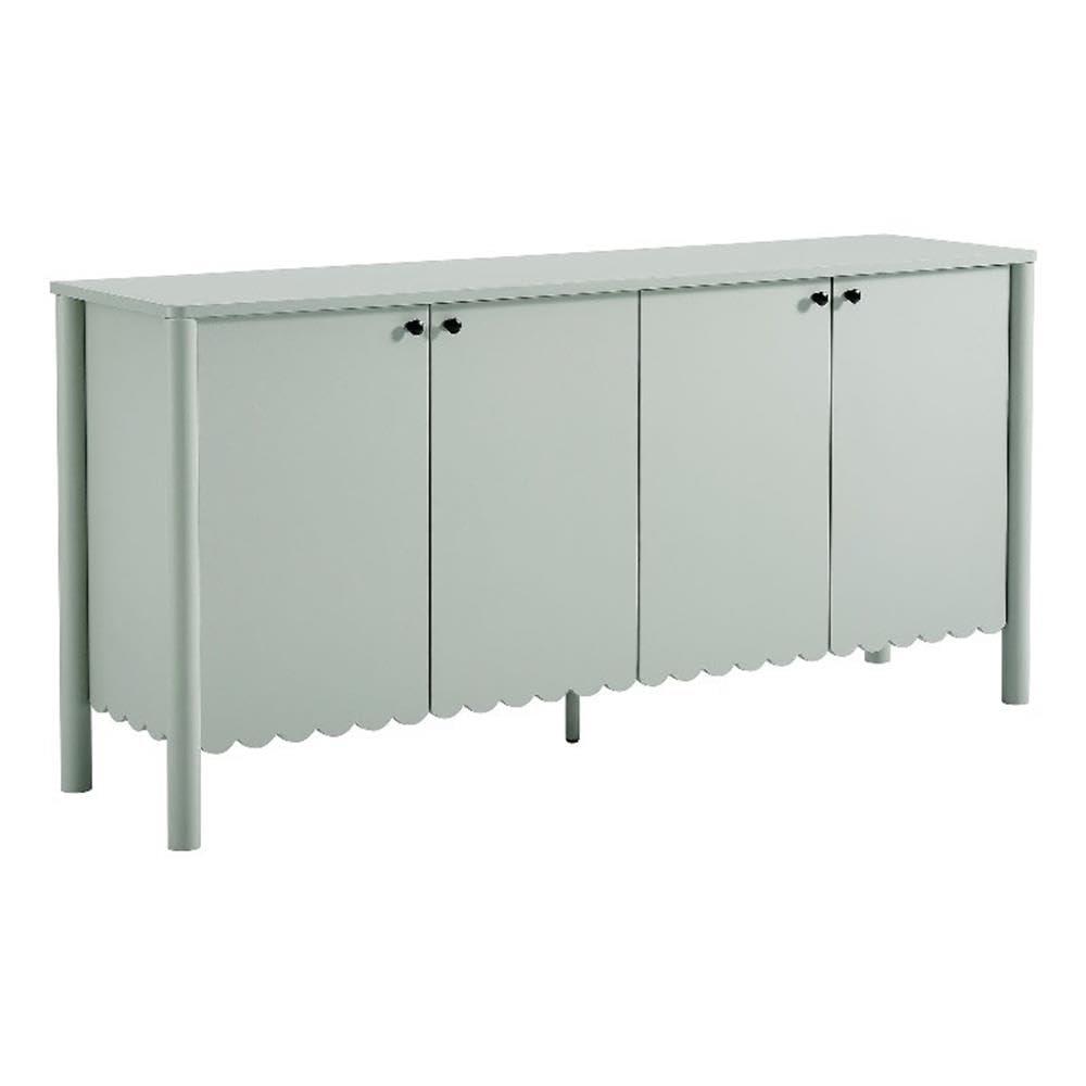 Modway Emmeline 66" 4-Door Scalloped Sideboard Cabinet