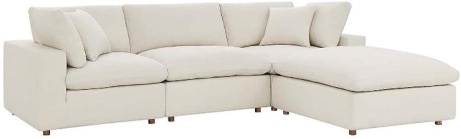 Commix Down Filled Overstuffed 4 Piece Sectional Sofa Set-EEI-3356