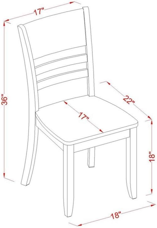 Cappuccino 54" Square Dining Table Set with 8 Wood Chairs