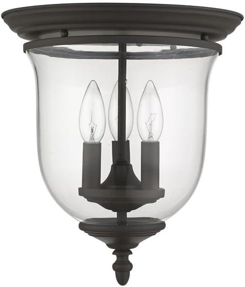 Livex Lighting Legacy 3 - Light Flush Mount in  Antique Brass