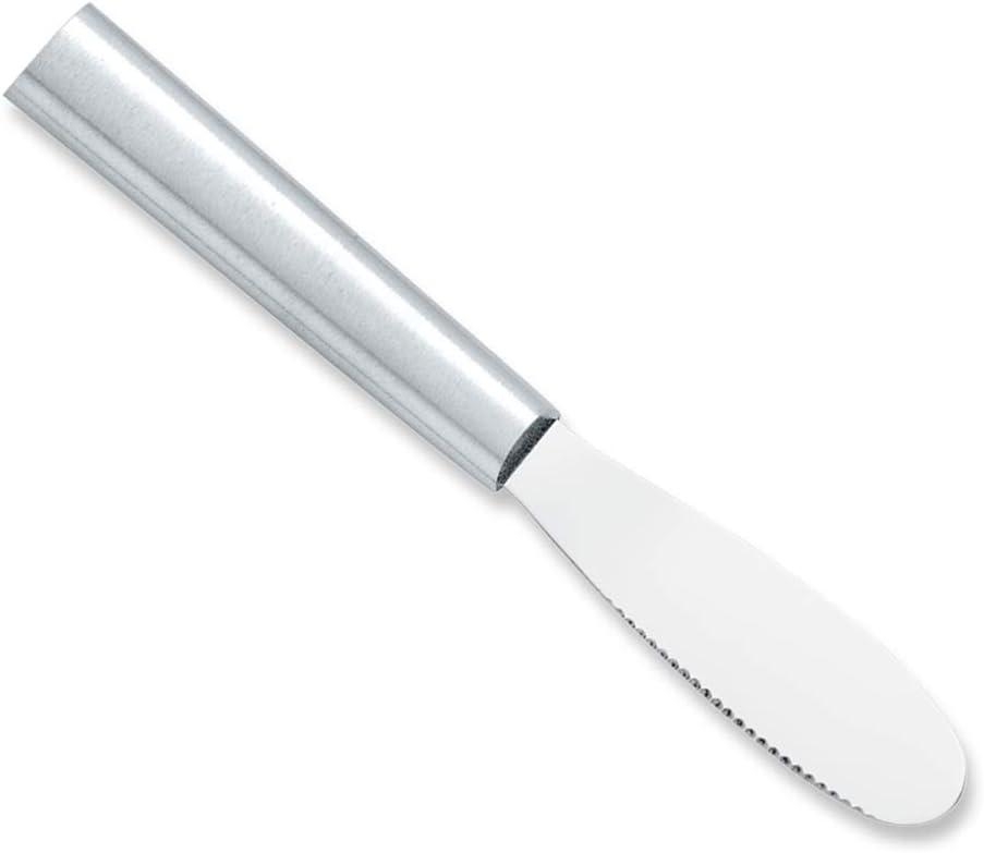 Silver Stainless Steel Party Spreader Knife with Aluminum Handle