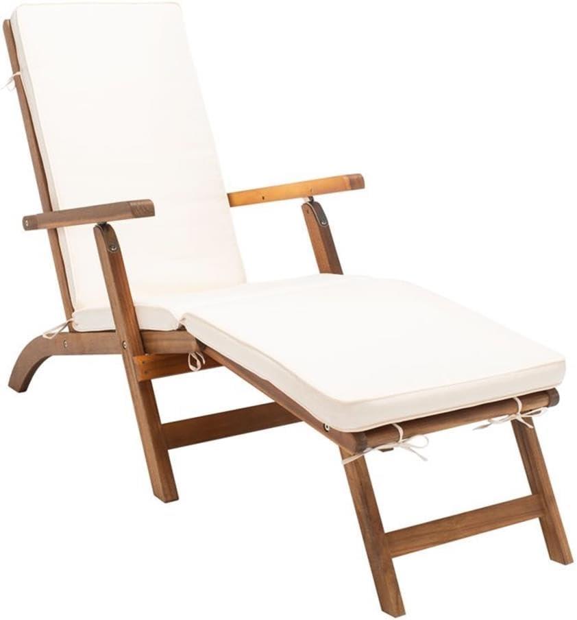 Palmdale Lounge Chair - Outdoor - PAT7015 - Natural/Beige -Safavieh