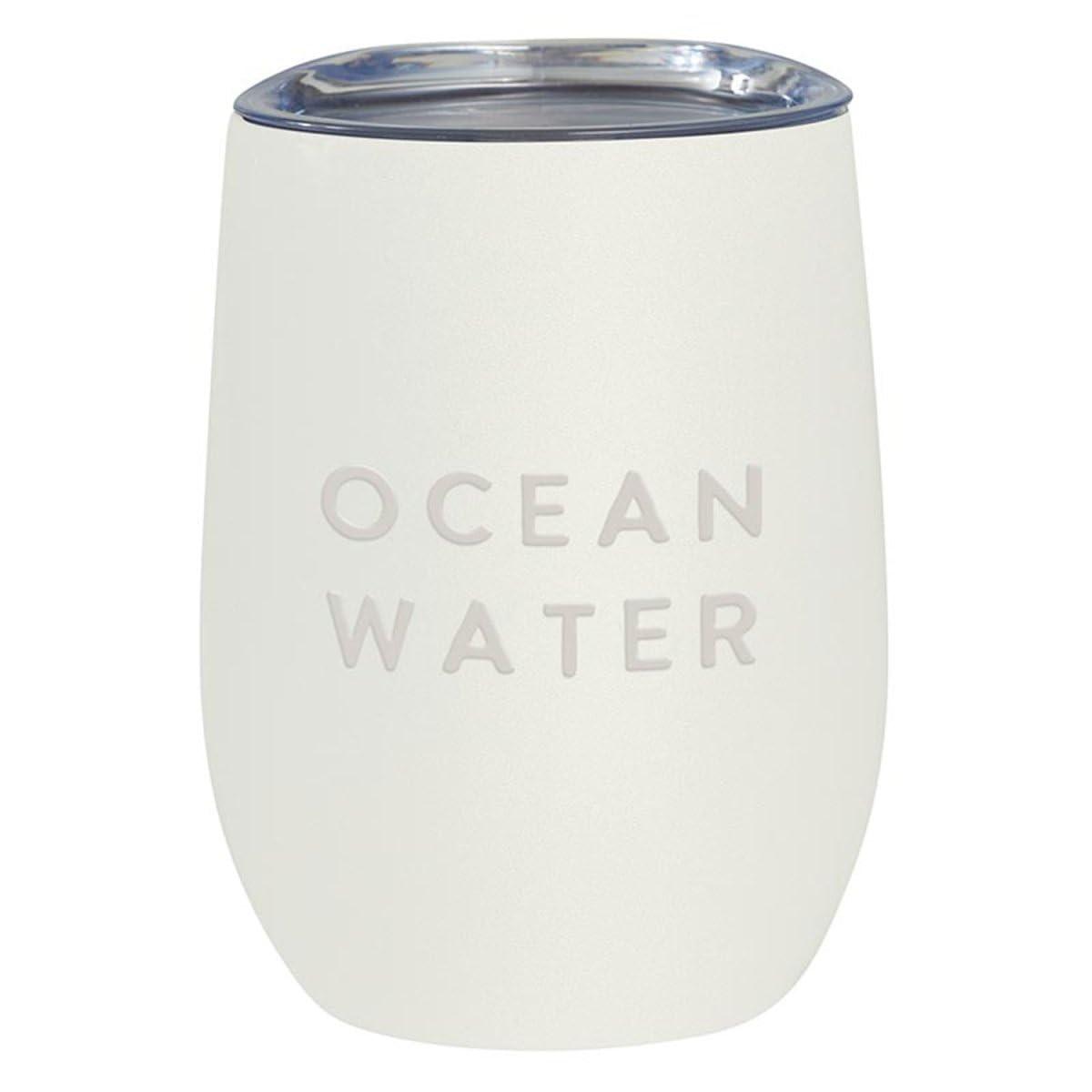 Santa Barbara Design Studio Wine Tumbler with Lid Stainless Steel Insulated SIPS Drinkware Stemless Wine Glass Tumbler, 12-Ounce, Ocean Water