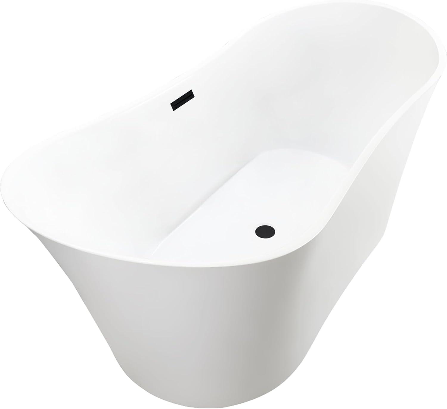 67" x 31" Freestanding Soaking Bathtub