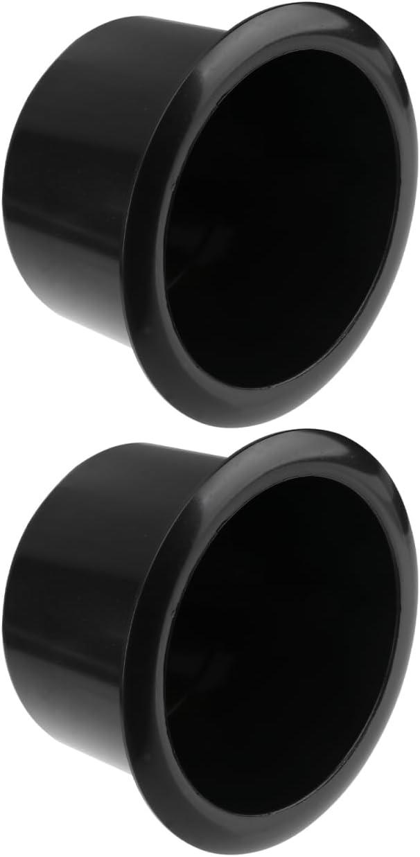 Black Plastic Drop-In Cup Holder Insert for Sofa, Boat, RV, and Car