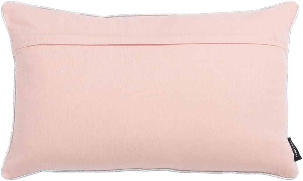 Joy Holiday Tree Pillow - Blush Pink - 12"X20" - Safavieh