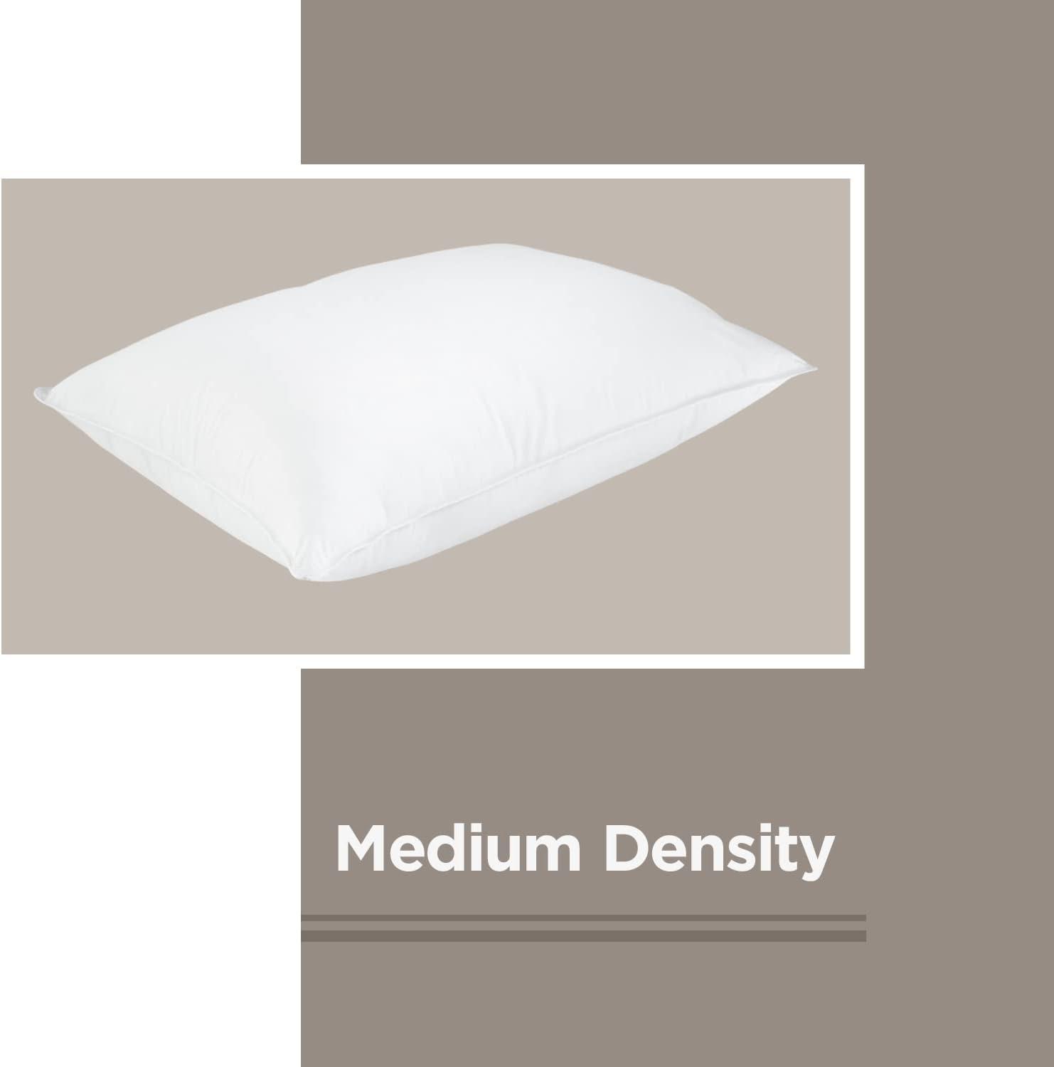 Standard White Feather Down Hypoallergenic Pillow