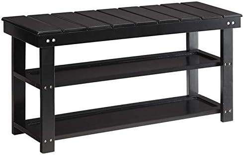 Oxford Utility Mudroom Bench, Black