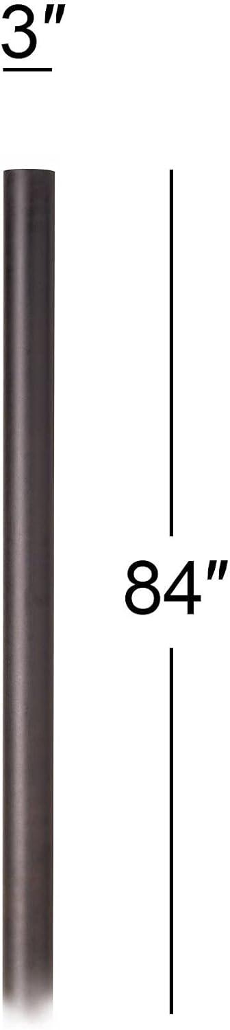 John Timberland Outdoor Post Light Pole Bronze Direct Burial 84" for Exterior Barn Deck House Porch Yard Patio Outside Garage Front Door Garden Home