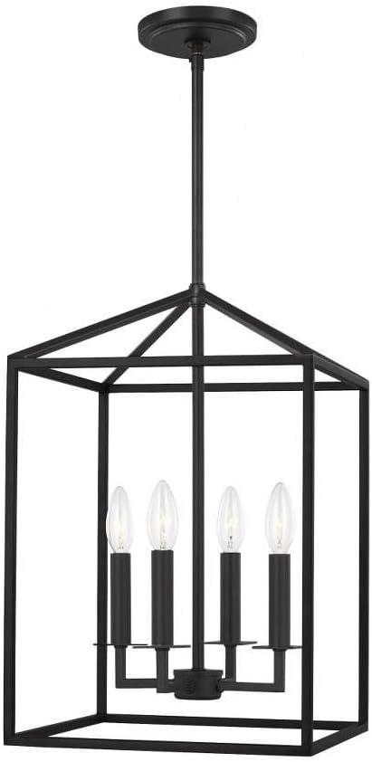 Lucius Pendant Light - Black / 12.25"W