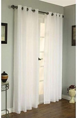 Thermalogic Galion Solid Color Semi-Sheer Thermal Grommet Single Curtain Panel