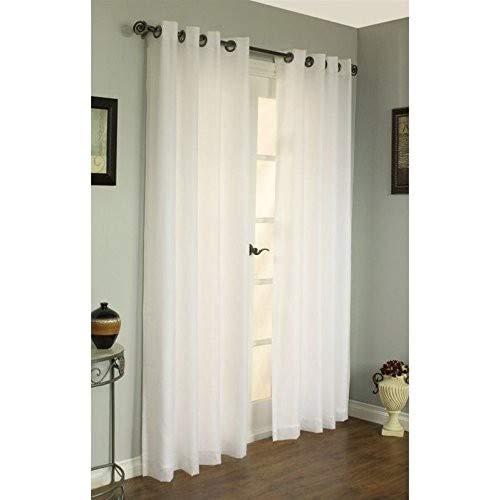 Thermalogic Galion Solid Color Semi-Sheer Thermal Grommet Single Curtain Panel