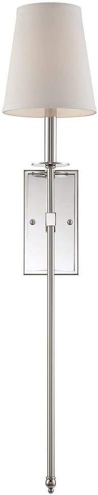 Savoy House Monroe 1 - Light Wall Light in  Polished Nickel